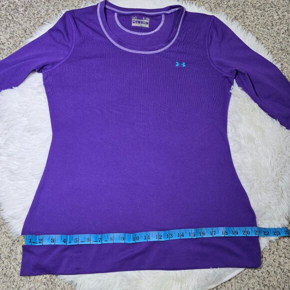 Under Armour Purple Sweatshirt With White Trim Size L - Picture 8 of 13